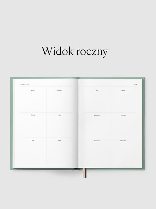 Rozkładówka przedstawiająca widok roczny