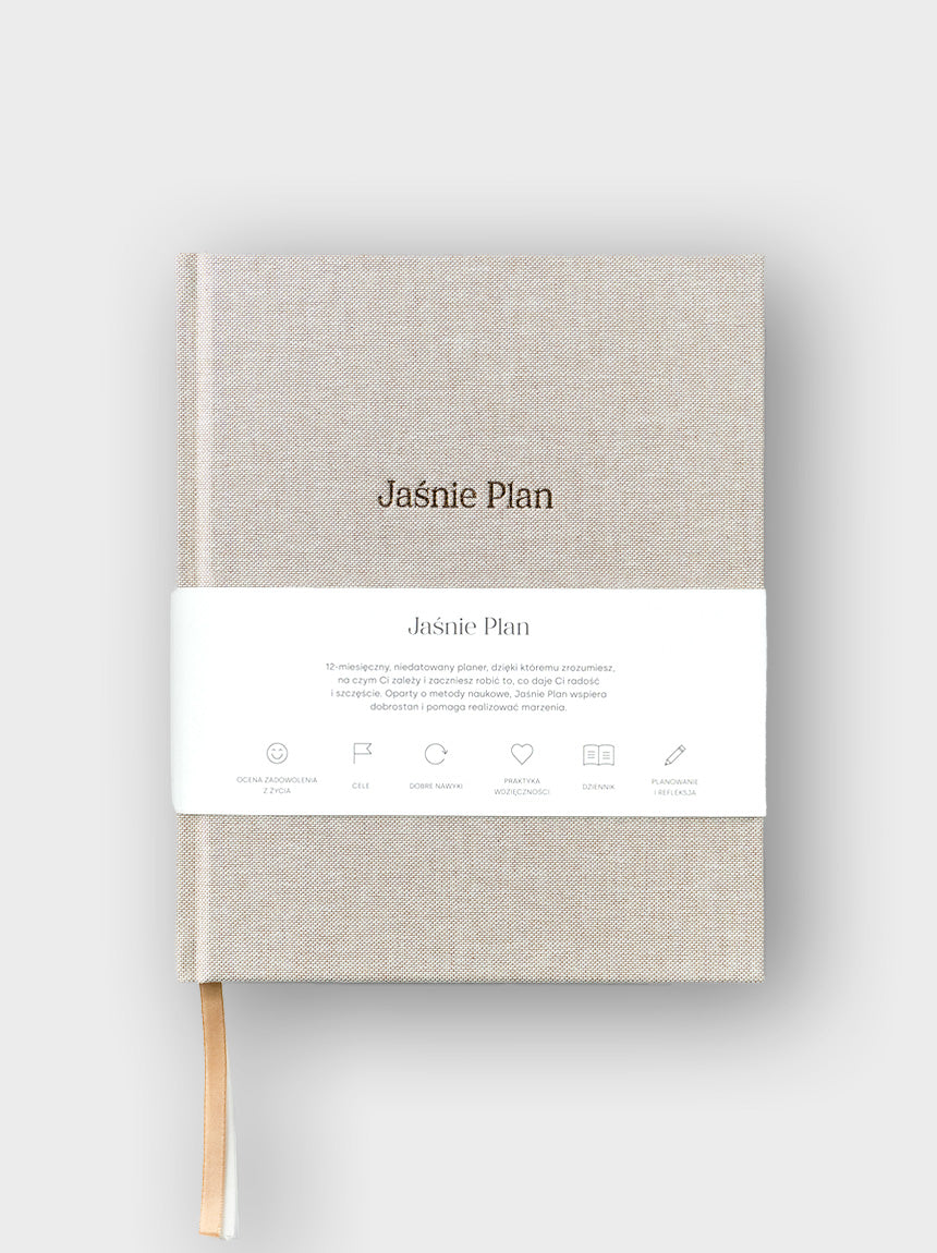 Beżowy lniany planer Jaśnie Plan