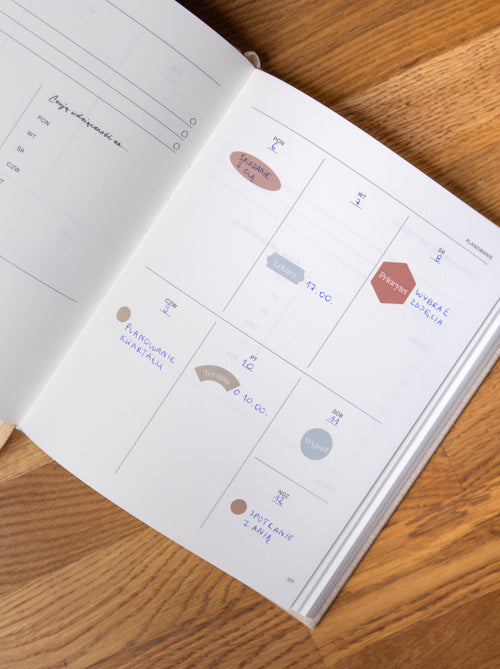 Zestaw naklejek do planowania