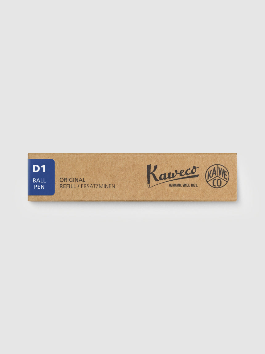 Packshot wkładów Kaweco D1 - niebieskie