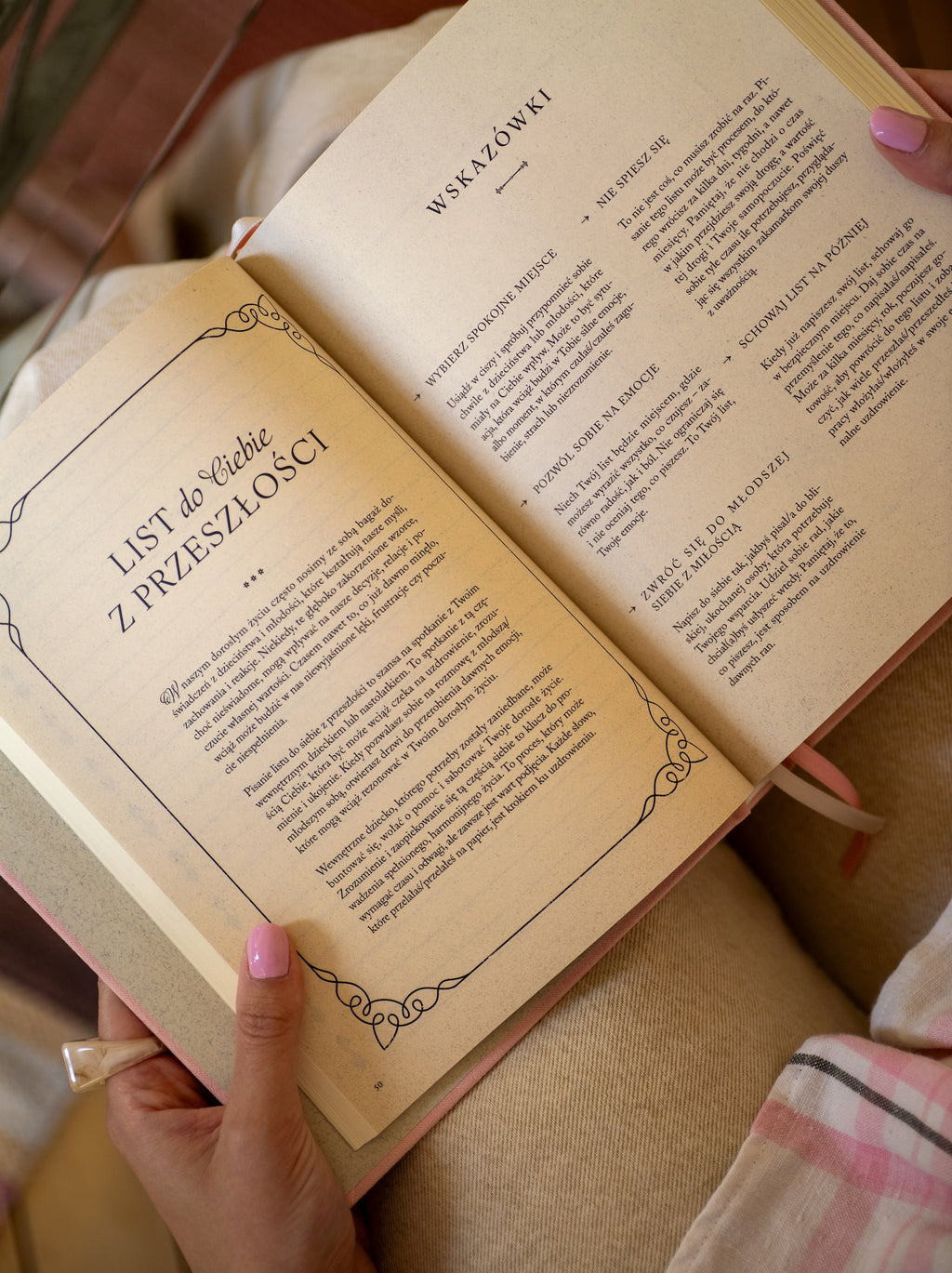 Pamiętnik otwarty na sekcji "List do siebie z przeszłości"