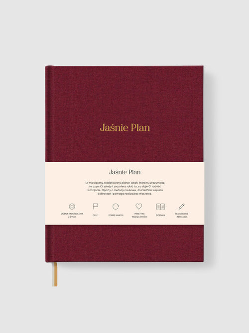 Bordowy Planer Jaśnie Plan - Packshot