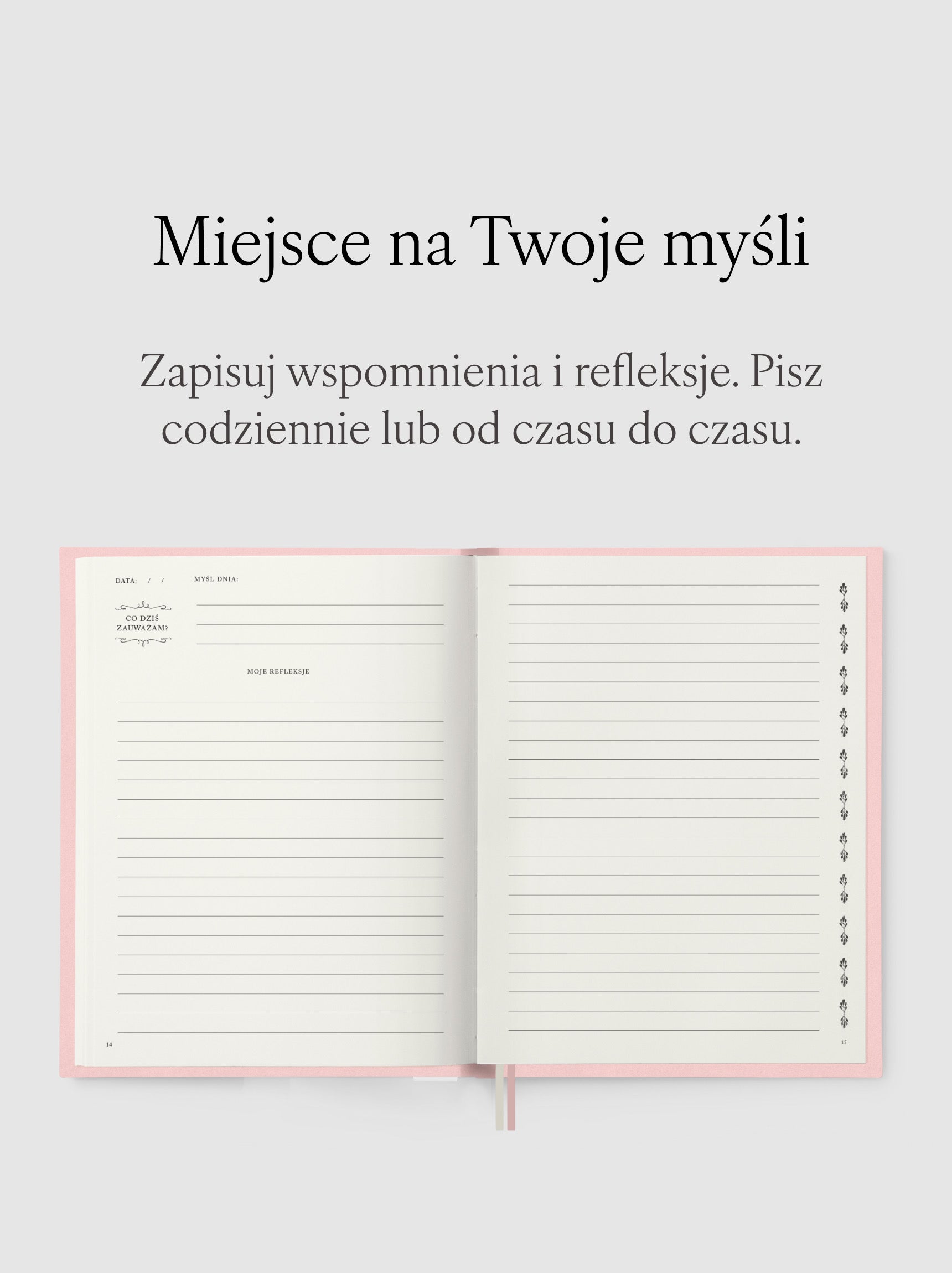 Rozkładówka przedstawiająca miejsce do pisania