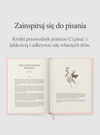 Rozkładówka przedstawiająca krótki przewodnik który zainspiruje Cię do pisania