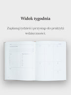 Planer Jaśnie Plan otwarty na stronach planowania tygodnia